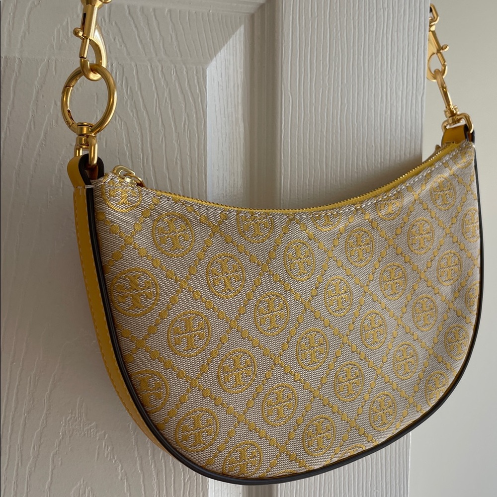 NWT Brand New ~ Tory Burch T Monogram Jacquard Mini Hobo